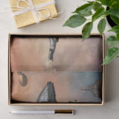 Geweldige fantasiewalvis met vlindervis en rots tissuepapier (Geschenk)