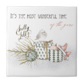 Geweldige feestdag kerst tegeltje (Voorkant)