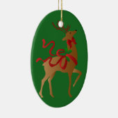 geweldige feestrendieren keramisch ornament (Rechts)