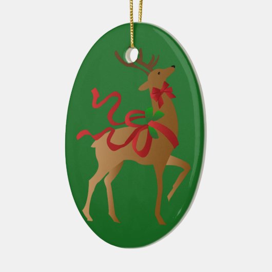 geweldige feestrendieren keramisch ornament (Links)