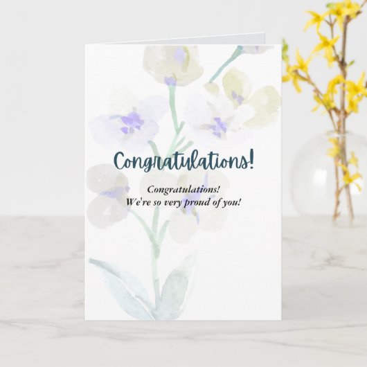 GEWELDIGE felicitatiekaart Kaart (Gele Bloem)