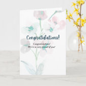 GEWELDIGE felicitatiekaart Kaart (Gele Bloem)