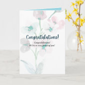 GEWELDIGE felicitatiekaart Kaart (Gele Bloem)