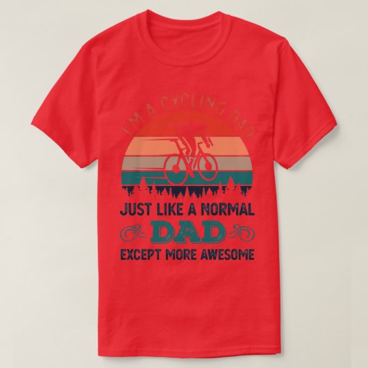 Geweldige fietsen Papa Funny Bicycle Gift T-shirt (Design voorkant)