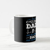 Geweldige fietsen Papa Funny Cyclist Gift Koffiemok (Voorkant links)