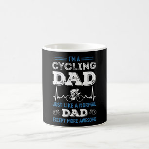 Geweldige fietsen Papa Funny Cyclist Gift Koffiemok