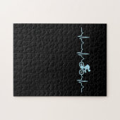 geweldige fietser hartslag mountainbikes legpuzzel (Horizontaal)