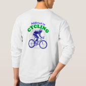 Geweldige fietsontwerp - Lange hoes T-shirt (Achterkant)