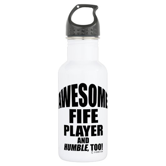 Geweldige Fife Player Waterfles (Voorkant)