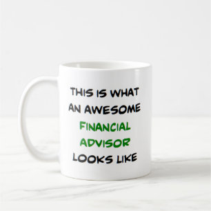 geweldige financieel adviseur koffiemok