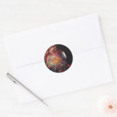 Geweldige Fireworks Night Ronde Sticker (Envelop)
