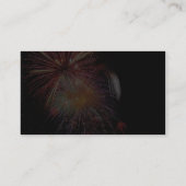 Geweldige Fireworks Night Visitekaartje (Achterkant)