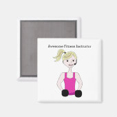 Geweldige fitness-instructies magneet (Voorkant / Achterkant)