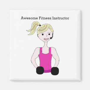Geweldige fitnessinstructeur magneet