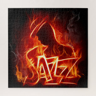 Geweldige Flaming Jazz Legpuzzel