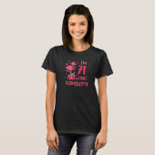 Geweldige flamingo liefde 71-jarig 71 t-shirt (Voorkant volledig)