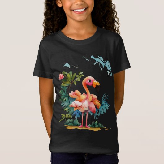 Geweldige Flamingo  T-shirt (Voorkant)