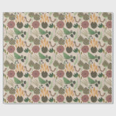 Geweldige Floral Pattern Cadeaupapier (Vlak)
