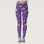Geweldige Floral Pattern Leggings (Voorkant)