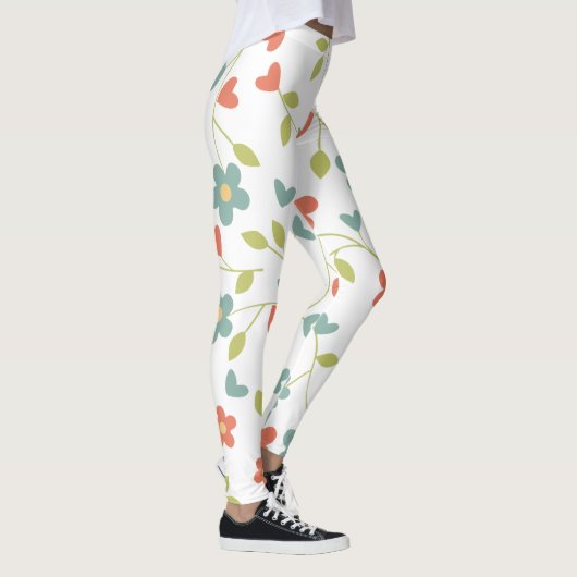 Geweldige Florale Leggings voor vrouwen (Rechts)