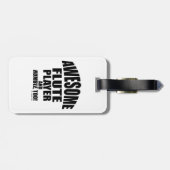 Geweldige Flute Player-Bagagelabel Bagagelabel (Achterkant horizontaal)