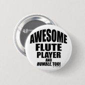 Geweldige Flute Player Ronde Button 5,7 Cm (Voorkant /achterkant)