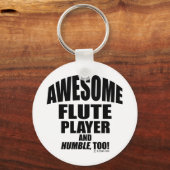 Geweldige Flute Player Sleutelhanger (Voorkant)