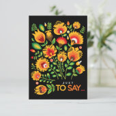 Geweldige Folklore gewoon om te zeggen... Hartelij Bedankkaart (Staand voorkant)