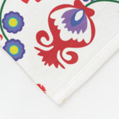 🧡 😍 Geweldige folksamenstelling op wit Fleece Deken (Hoek)