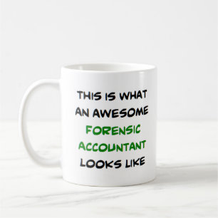 geweldige forensische accountant koffiemok
