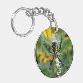 Geweldige Foto Orb Spin in Web Sleutelhanger (Voorkant Links)
