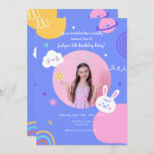 Geweldige foto van Birthday Party Kaart (Voorkant / Achterkant)