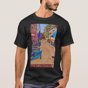 Geweldige foto van een levendige steegje T-shirt