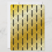 Geweldige foto van Gatsby Art Deco Wedding Gold en Save The Date (Achterkant)