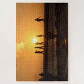 Geweldige foto van kinderen op de pier in Key West Legpuzzel (Verticaal)