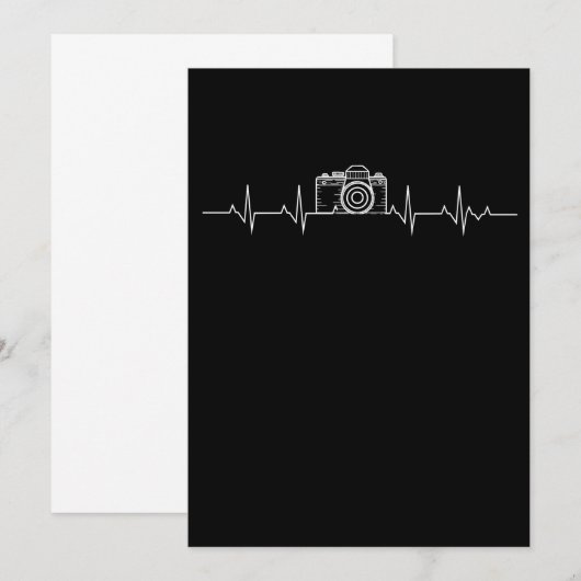 Geweldige fotografie camera hartslag kaart (Voorkant / Achterkant)