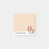 Geweldige Franse Bulldog Post-it® Notes (Voorkant)