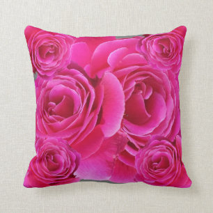 GEWELDIGE FUCHSIA PINK ROSES PATTERN KUSSEN