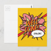 GEWELDIGE Fun Retro Stripboek Pop Art Briefkaart (Voorkant / Achterkant)
