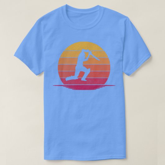 Geweldige Funny Cricket Gift Hobby Silhouette Suns T-shirt (Design voorkant)
