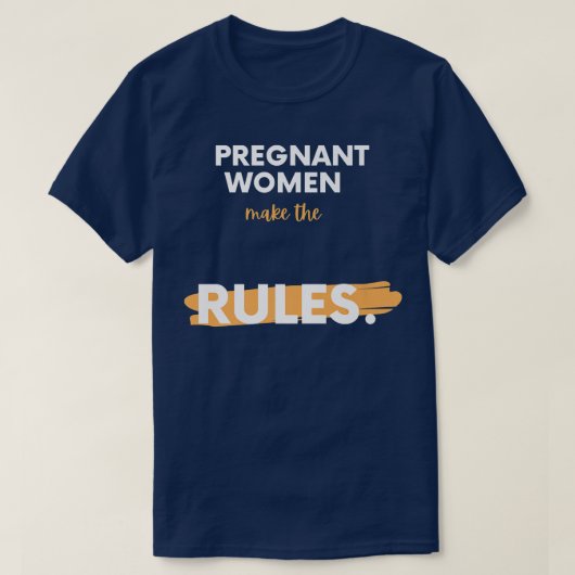 Geweldige Funny Print Pregnancy Annountop T-shirt (Design voorkant)