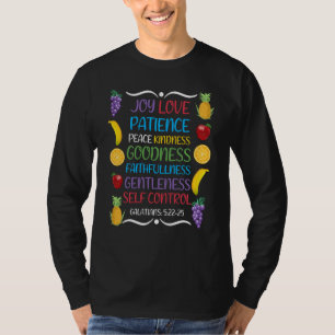 Geweldige galatianen, vruchten van de gedistilleer t-shirt