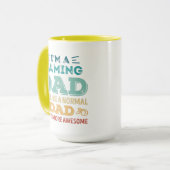 Geweldige game pa Fathers Day Funny Gift Mok (Voorkant links)