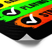 Geweldige Gamer Checklist Gaming Poster (Hoek)