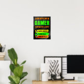 Geweldige Gamer Checklist Gaming Poster (Thuiskantoor)