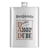 Geweldige Gast Westerne Geëvenaarde maatkolf Flacon (Voorkant)