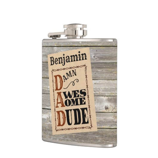 Geweldige Gast Westerne Geëvenaarde maatkolf Heupfles (Links)