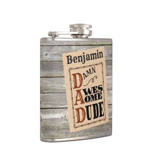 Geweldige Gast Westerne Geëvenaarde maatkolf Heupfles (Rechts)