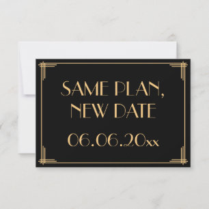 Geweldige Gatsby Art Deco Bruiloft Zelfde Plan Nie Save The Date