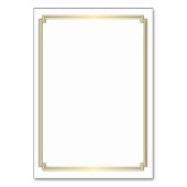 Geweldige Gatsby Art Deco Gold Wedding Place-kaart Kaart (Achterkant)